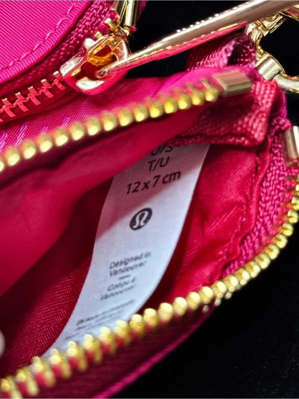 lululemon athletica Pink/Purple Key & Card Holder Wristlet